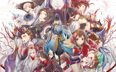 人气手游《阴阳师》精美人物场景原画高清壁纸